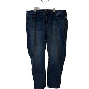 Torrid Blue Jeans Womens 20 Straight Leg 673420 Mid Rise Stretch